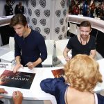 Cameron Cuffe and Cameron Welsh signing at SDCC